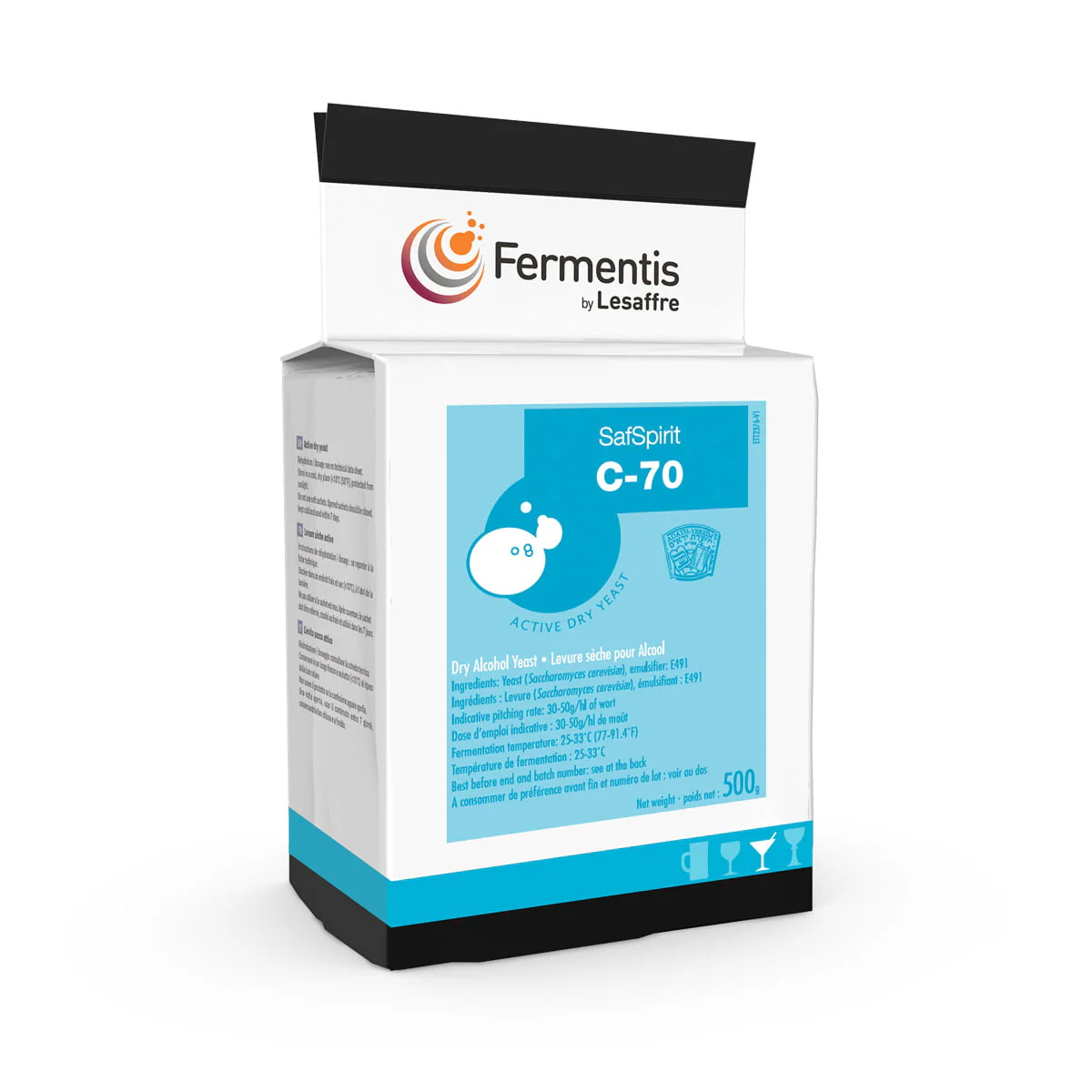 Yeast SAF Spirit Grain Mash- 500g (By Fermentis)
