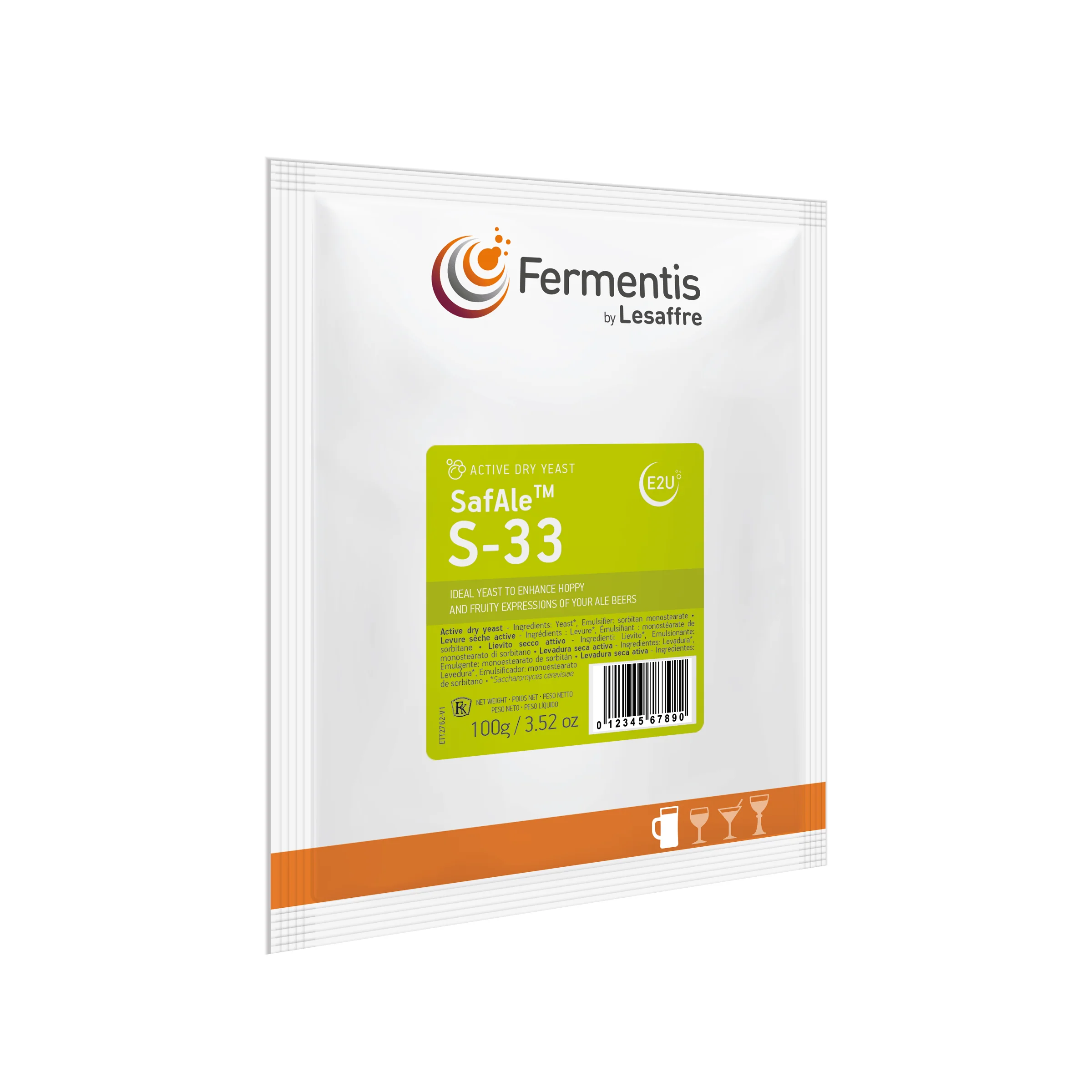 Yeast Safbrew S33 Yeast 35g